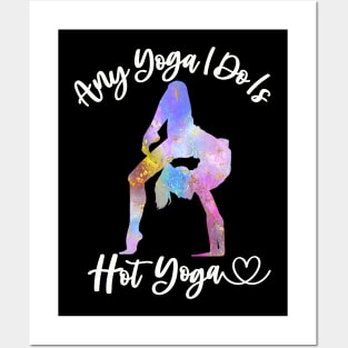 Funny Hot Yoga Mom Yoga Workout Instructor Teacher Yogi Mom Posters and Art